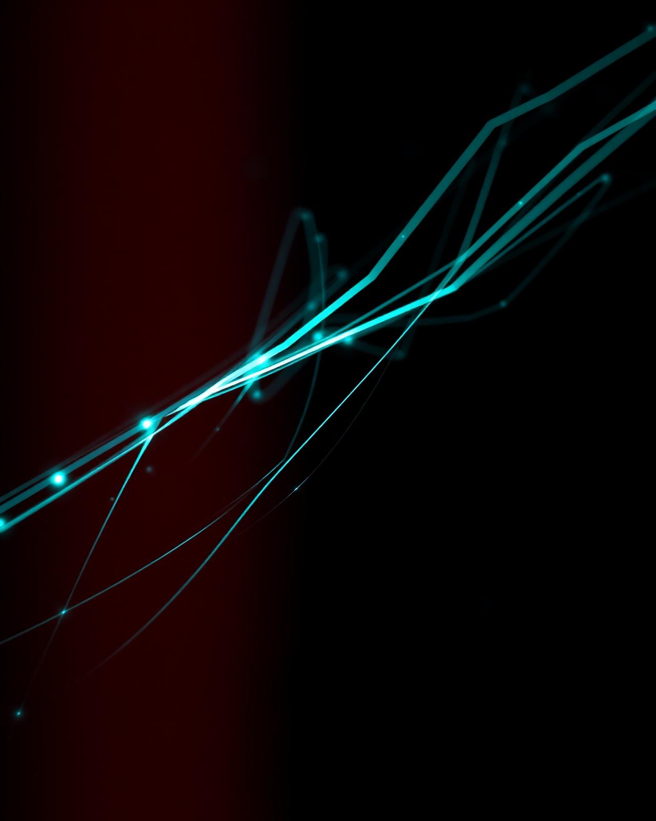 Visualización algorítmica abstracta con hilos de fibra óptica